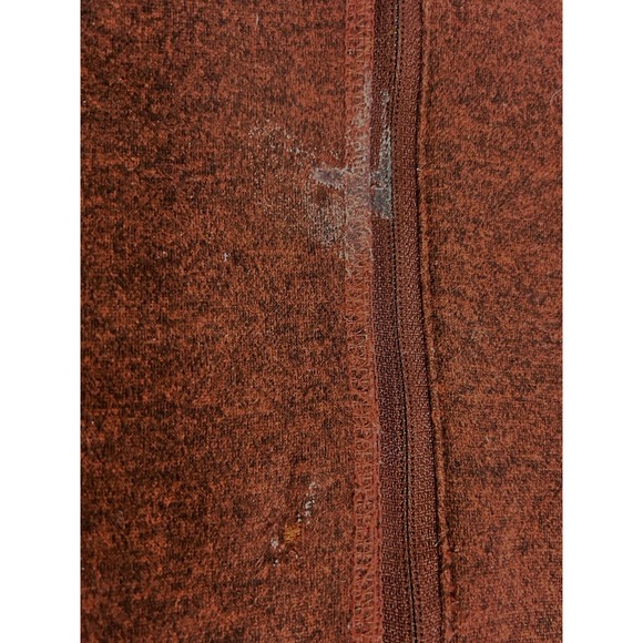 Men's M The North Face Gordon Lyons Sweater Heather Rust Red Fleece Jacket Logo - Picture 9 of 16